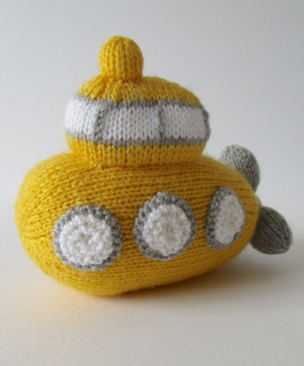 Knitting Pattern for Whirly Submarine Toy