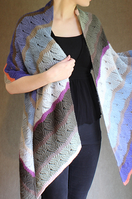 Knitting Pattern for Windfeather Shawl