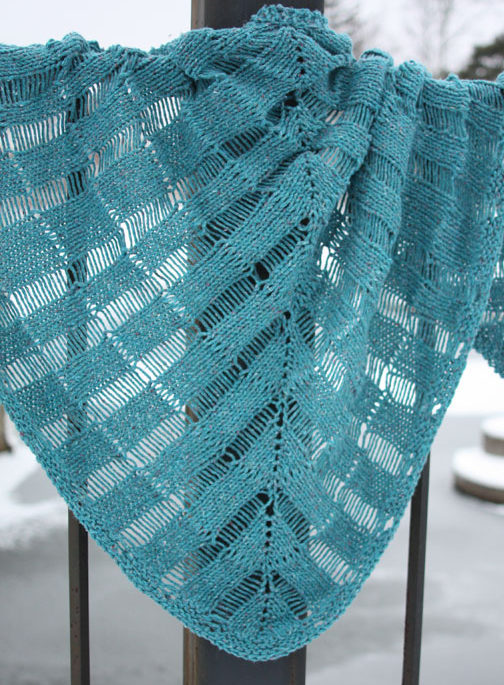 Free Knitting Pattern for Windlass Shawl