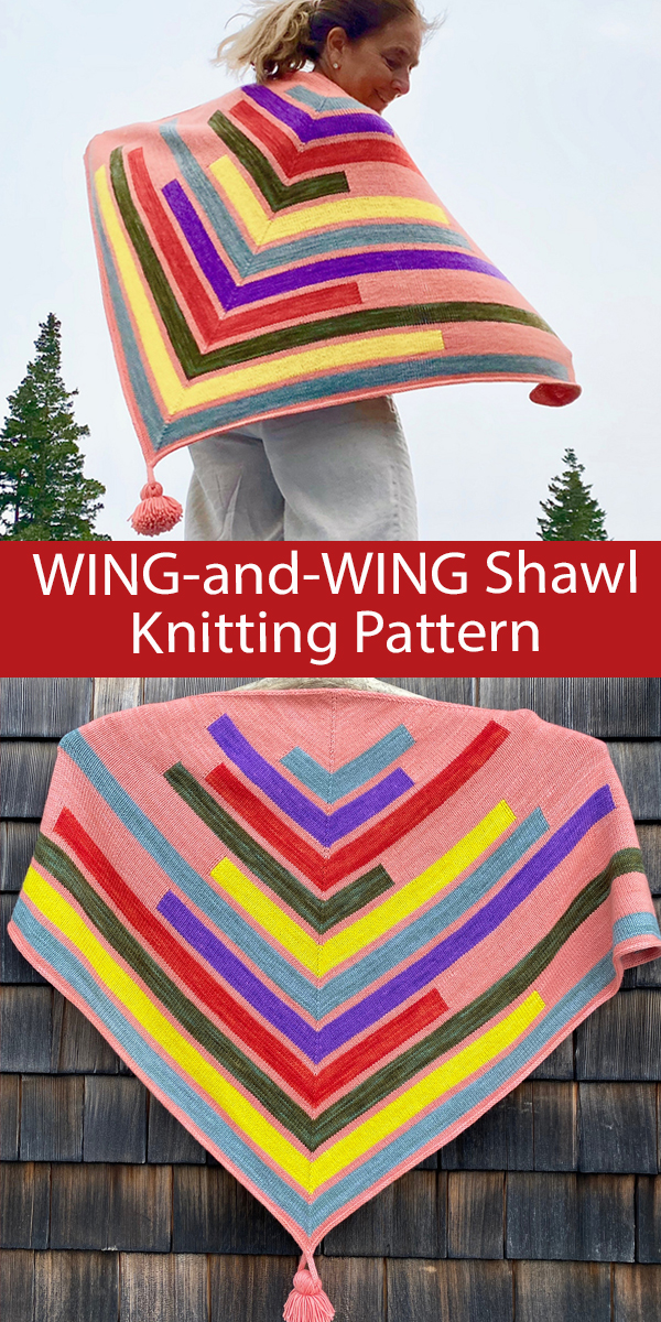 WING-and-WING Shawl Knitting Pattern