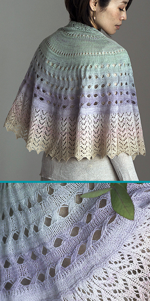 Knitting Pattern for Wings of the Dove Shawl