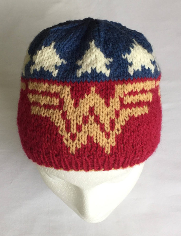 Knitting Pattern for Wonder Woman Hat