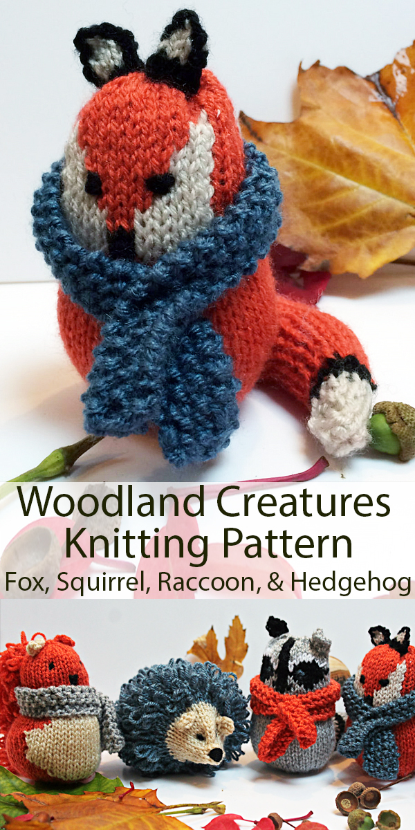 Knitting Pattern for Woodland Creatures Toys