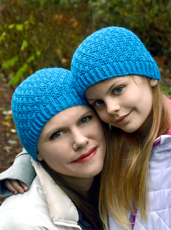 Knitting Pattern for One Skein Woven Together Hat