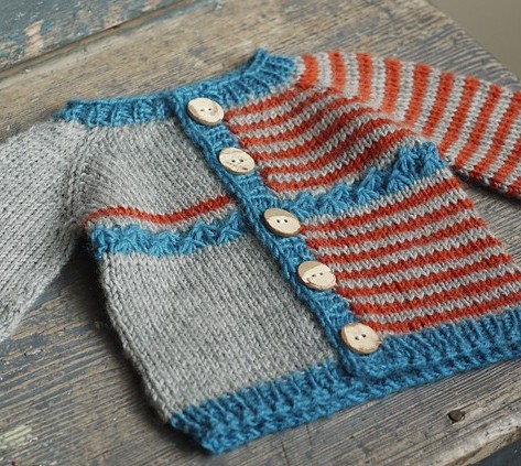 Free knitting pattern for Yikes Stripes Cardigan