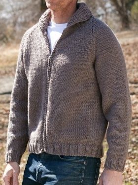 Free Knitting Pattern for Zip Front Jacket