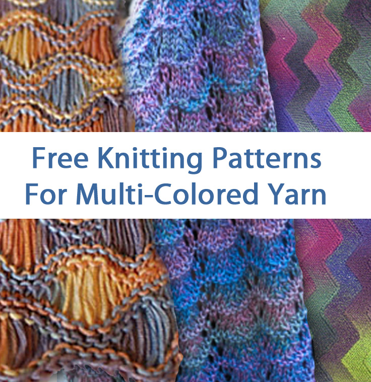 Multicolored Yarn Free Knitting Patterns In the Loop Knitting