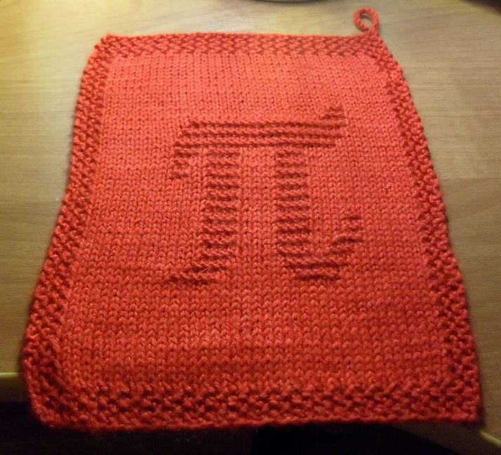 Free Knitting Pattern for Pi Dish Cloth