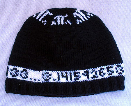 Pi Beanie Hat Free Knitting Pattern | Free Pi Day Knitting Patterns at www.intheloopknittng.com/free-pi-day-knitting-patterns