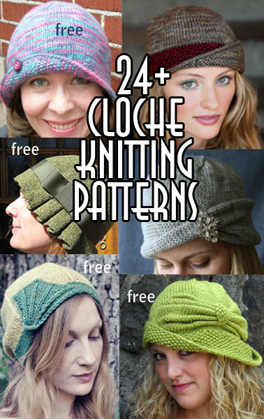 Cloche Hat Knitting Patterns, many free knitting patterns
