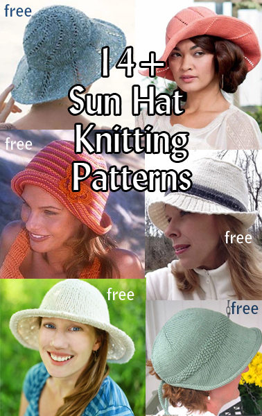 Sun Hat Knitting Patterns, many free knitting patterns