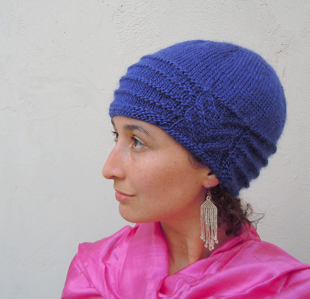 Rosazura Free Cloche Hat Knitting Pattern | Cloche Hat Knitting Patterns, many free knitting patterns at http://intheloopknitting.com/free-cloche-hat-knitting-patterns/