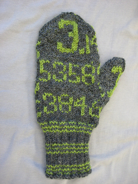 Pi Mittens Free Knitting Pattern | Free Pi Day Knitting Patterns at www.intheloopknittng.com/free-pi-day-knitting-patterns