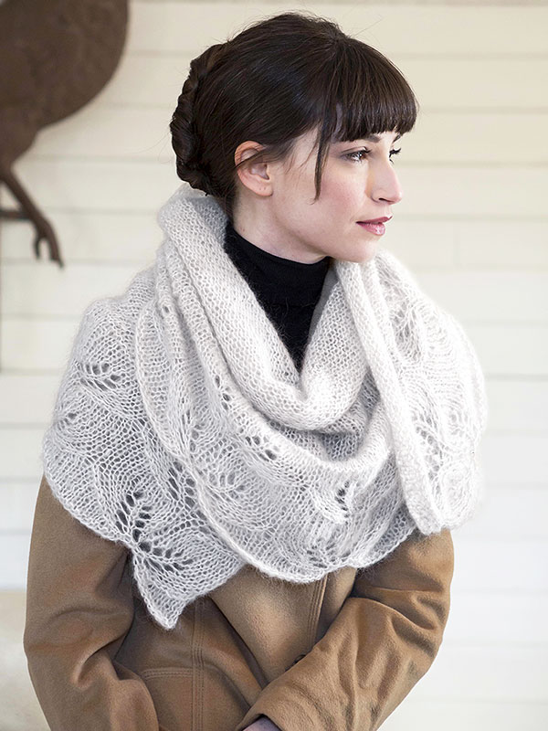 How do you knit a shawl wrap?