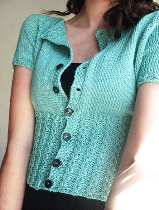 Cropped Cardigan Knitting Patterns | In the Loop Knitting