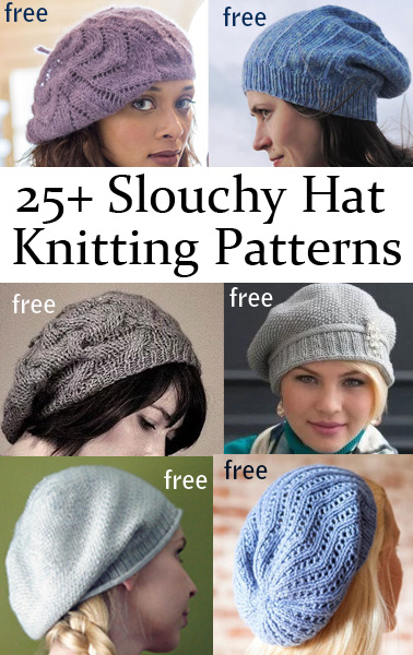 Free Slouchy Hat Knitting Patterns