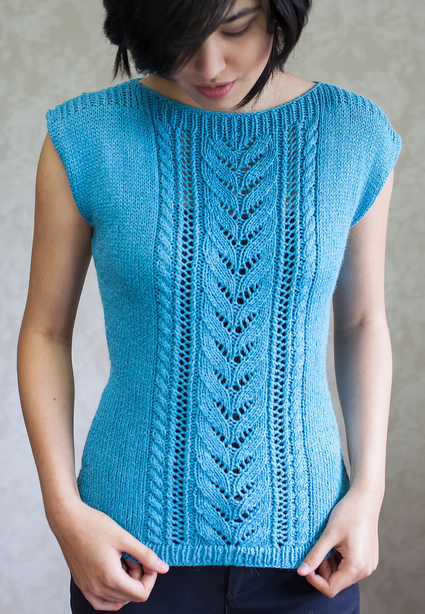 Sleeveless Tops Knitting Patterns | In the Loop Knitting