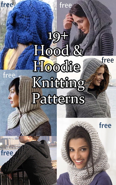 Hood and Hoodie Knitting Patterns, many free patterns