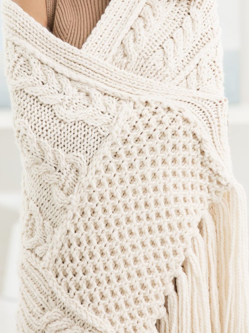 Cable Afghan Knitting Patterns | In the Loop Knitting