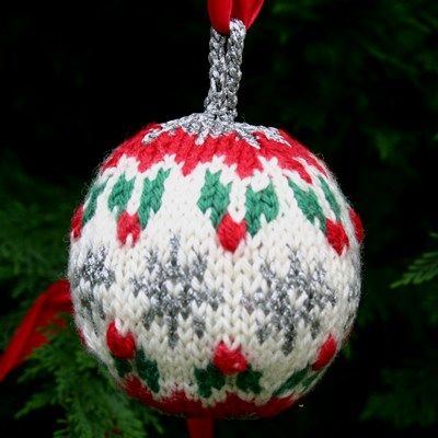 Christmas balls free knitting patterns