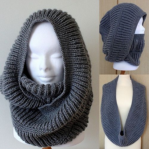 Oxford Hooded Cowl knitting pattern and more hood knitting patterns