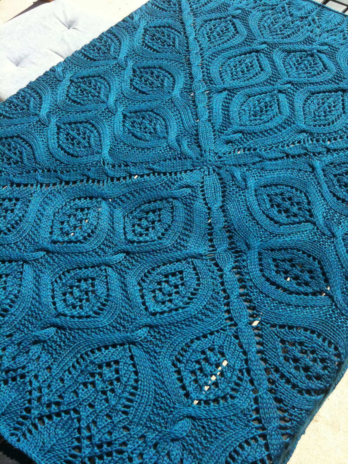 Cable Afghan Knitting Patterns In the Loop Knitting
