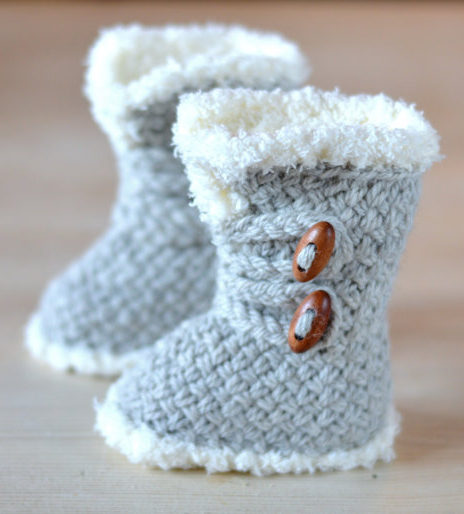 Knitting Pattern for Baby Boots