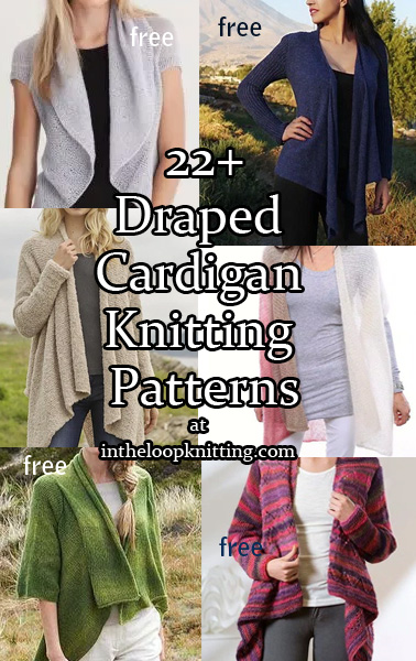 Draped Cardigan Knitting Patterns