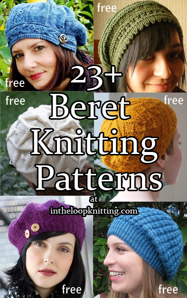 Beret Knitting Patterns. Most patterns are free. Many easy patterns.