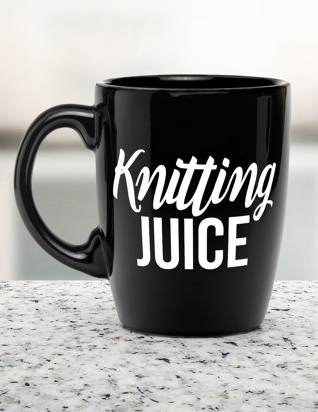 Knitting Juice coffee mug