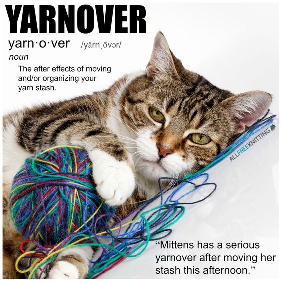 Yarnover mittens has a yarnover