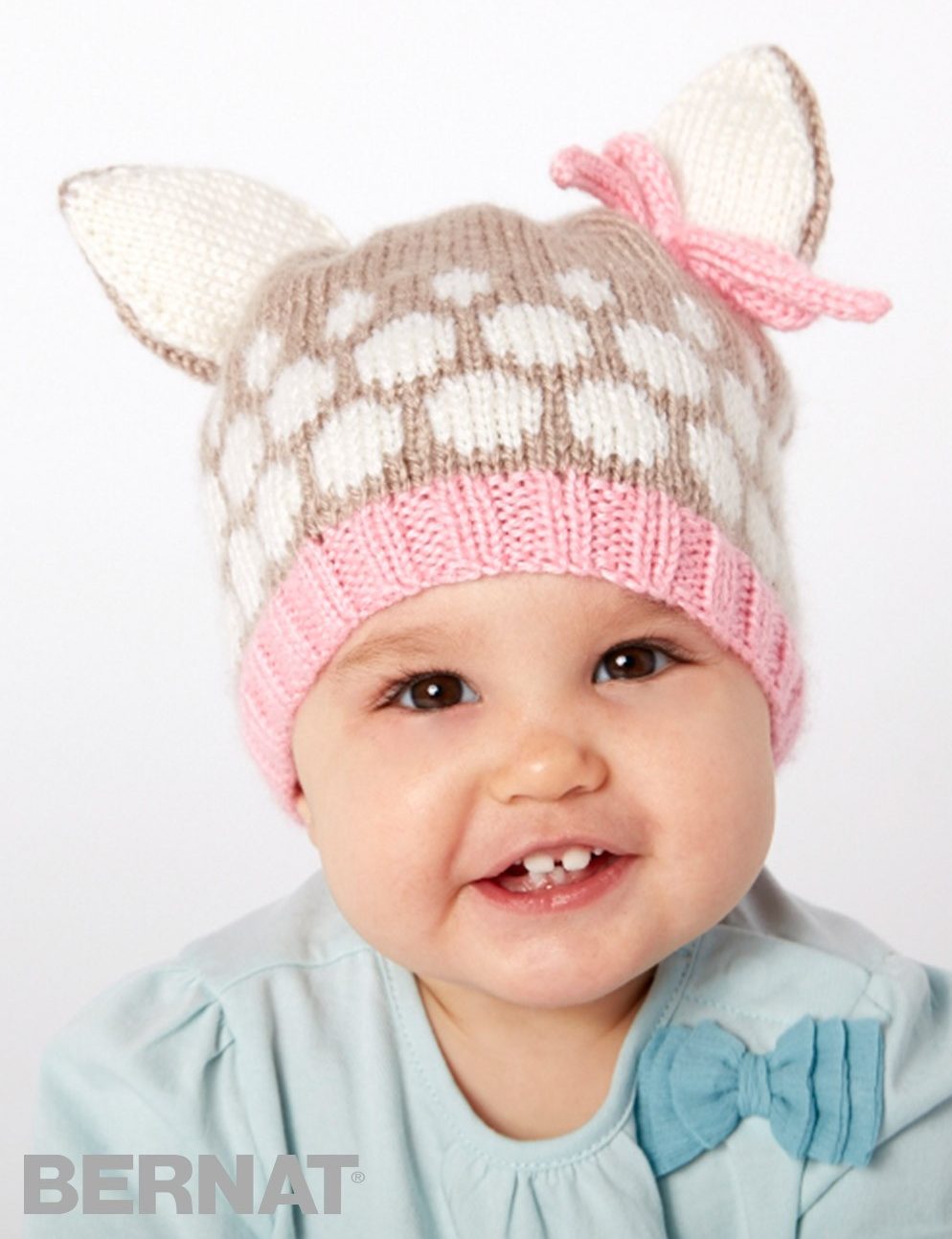 Free knitting pattern for Speckled Fawn Hat