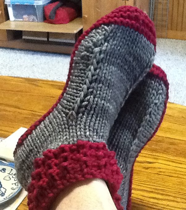 Slipper Socks and Boots Knitting Patterns In the Loop
