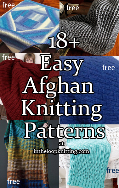 Knitting Patterns for Easy Afghans. Most patterns are free