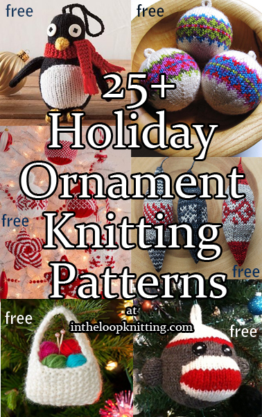Holiday Ornaments Knitting Patterns