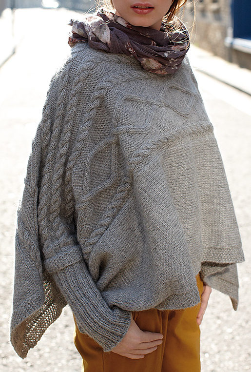 Free Knitting Pattern for Madison Poncho