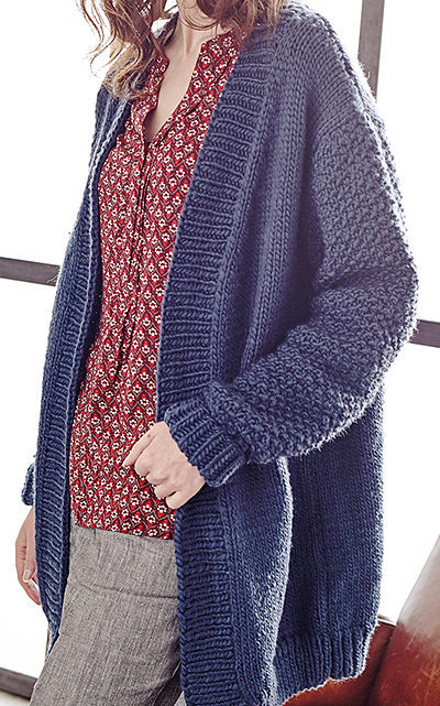 Easy Cardigan Knitting Patterns | In the Loop Knitting