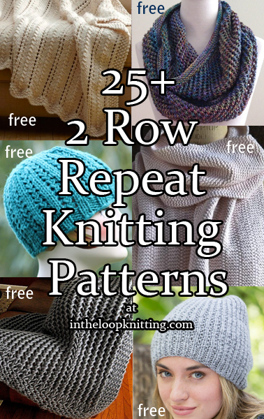 Four Row Repeat Knitting Patterns | In The Loop Knitting