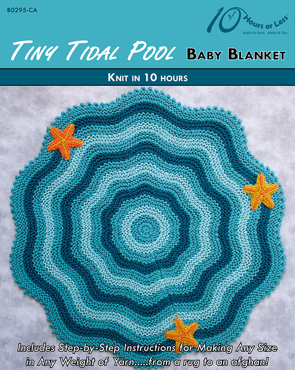 Knitting Pattern for Tidal Pool Baby Blanket