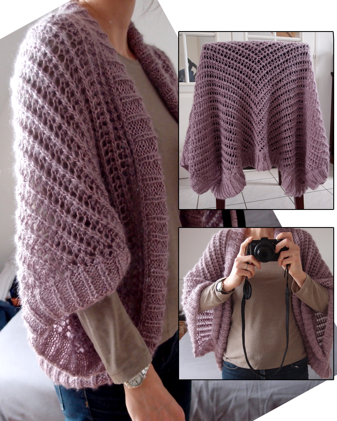 Pullover-Wickel-Strickmuster im Loop-Stricken