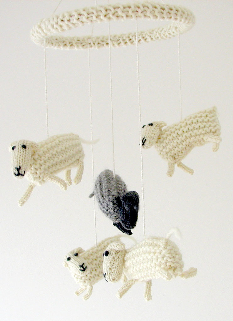 Free Knitting Pattern for Counting Sheep Mobile