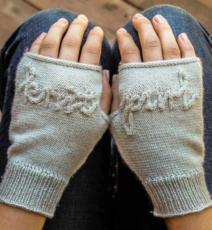 Knitting Pattern for Knit & Purl Hand Mitts