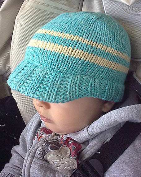 Baby Hats With Brims Knitting Patterns | In the Loop Knitting