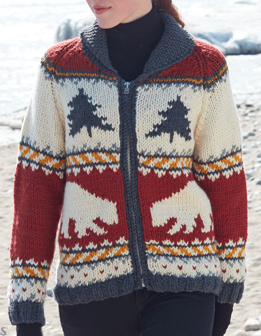 Free Knitting Pattern for True North Jacket