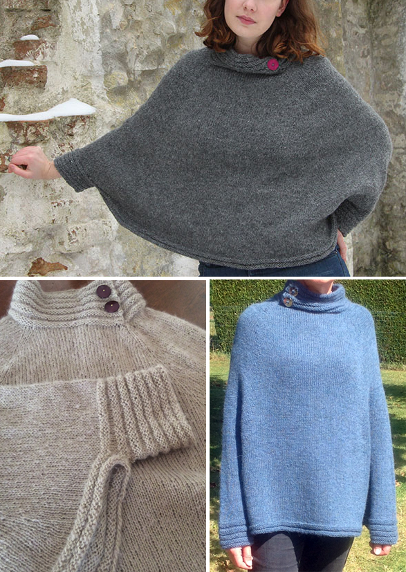Sleeved Poncho Knitting Patterns | In the Loop Knitting