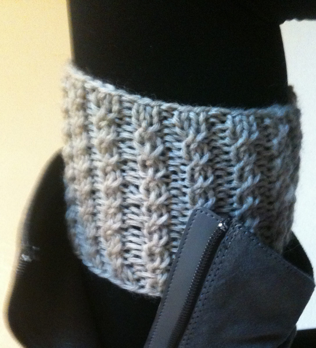 knit cuff boots