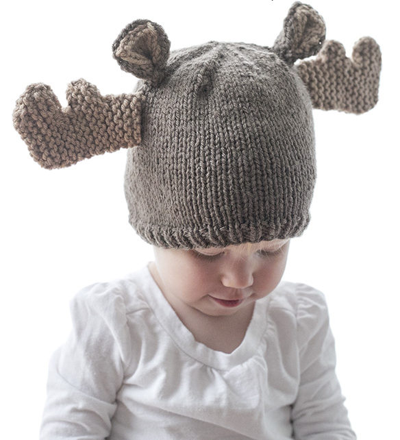 Free Knitting Pattern for Mini Moose Hat