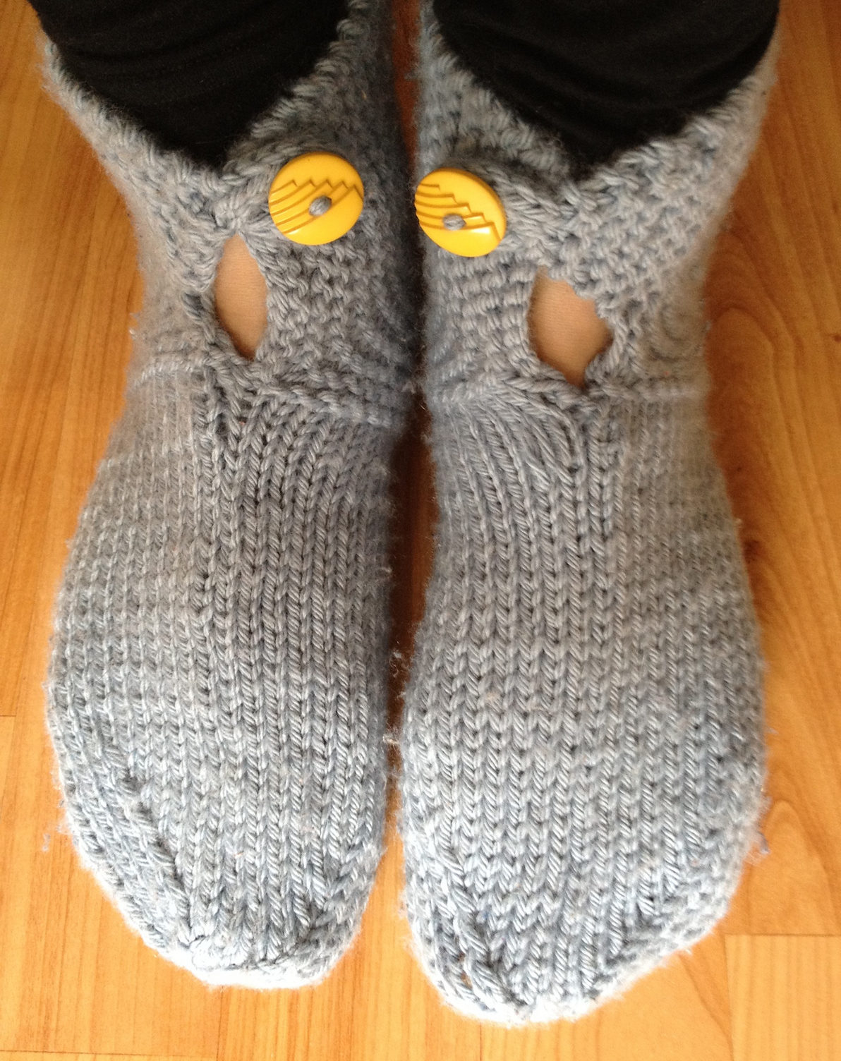 Simple Knitted Slipper Pattern Mikes Natura