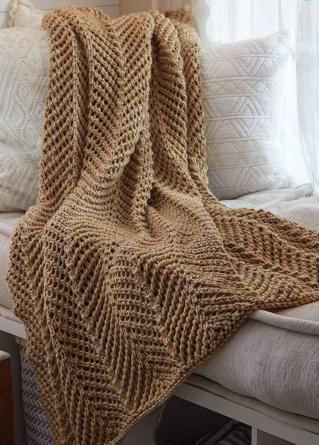 Multi Strand Afghan Knitting Patterns In The Loop Knitting 6688