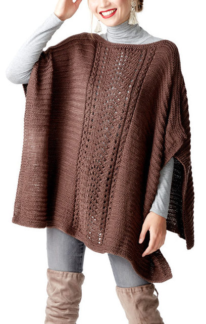 Easy Poncho Knitting Patterns | In the Loop Knitting